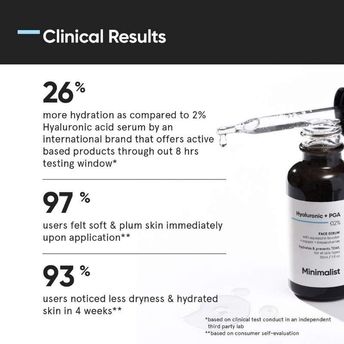 Minimalist 2% Hyaluronic Acid + PGA Face Serum For Deep, Multilevel Hydration (30ml)