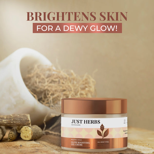 Just Hearbs Fair'e Mulethi + Khus Skin Brightening Gel Creme | 60 g