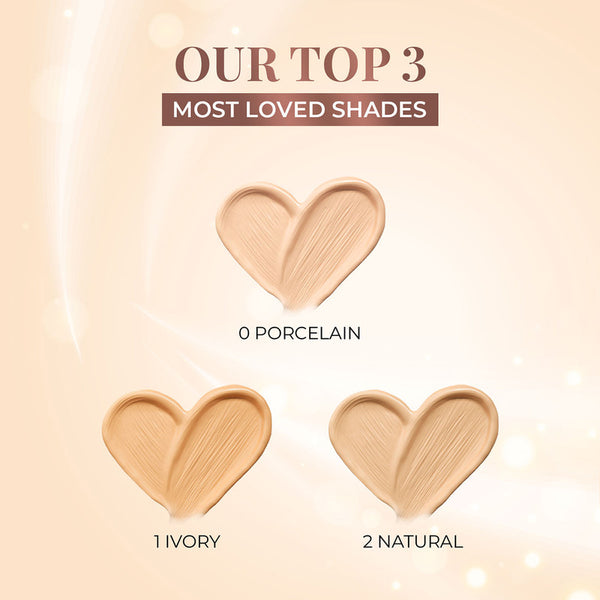 Just Hearbs Hydrating Skin Tint | Medium Coverage | SPF 15+ | 0 Porcelain | 20 ml