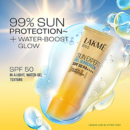 Lakme Sun Expert Gel Sunscreen - SPF 50 PA+++, 100 gm