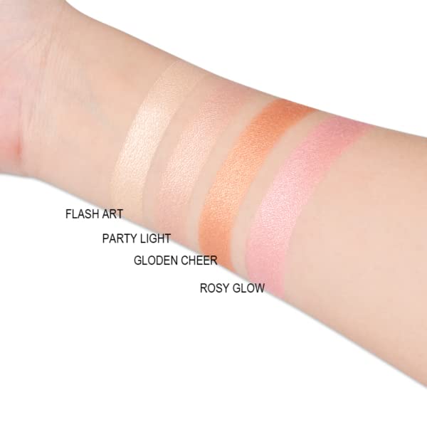 IMAGIC PROfessional Cosmetic 4 Color Highlighter Makeup Palette 18g