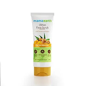 Mamaearth Ubtan Scrub For Face With Turmeric & Walnut For Tan Removal (100gm)