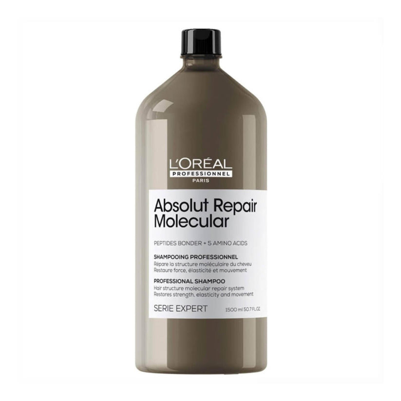 L'Oreal Professionnel Absolut Repair Molecular Sulfate-Free Deep Repairing Shampoo for Damaged Hair (1500 ml)