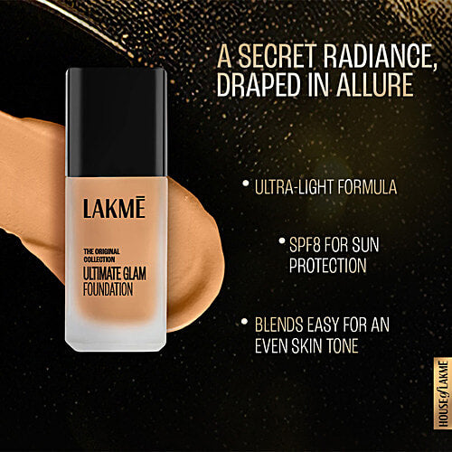 Lakme Ultimate Glam Foundation, Shade 01, 25 ml