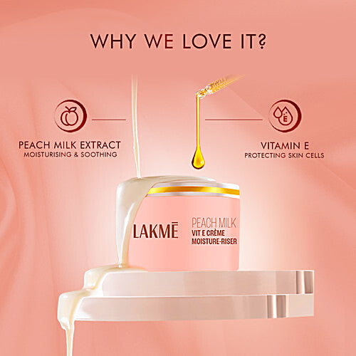 Lakme Peach Milk Soft Creme Moisture-Riser, 200 gm