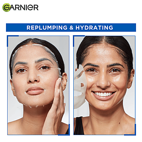 Garnier Skin Naturals Hydra Bomb Face Serum Sheet Mask - Hyaluronic Acid & Pomegranate, 28 g