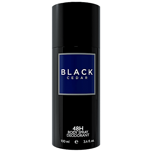 ColorBar 48H Body Spray Deodorant - Black Cedar, Long-Lasting Freshness, For Men, 100 ml