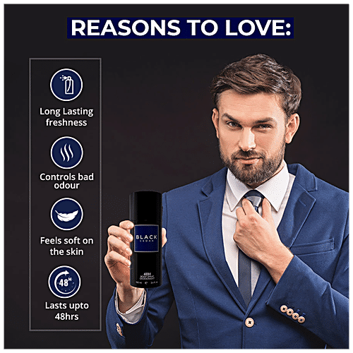 ColorBar 48H Body Spray Deodorant - Black Cedar, Long-Lasting Freshness, For Men, 100 ml