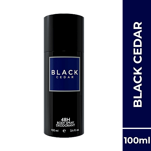 ColorBar 48H Body Spray Deodorant - Black Cedar, Long-Lasting Freshness, For Men, 100 ml