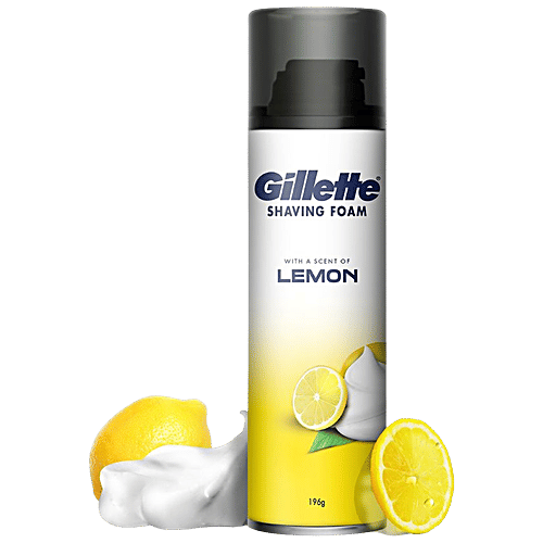 Gillette Shaving Foam - Lemon, 196 g