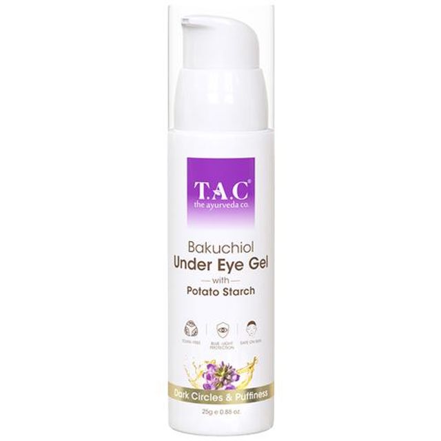 TAC - The Ayurveda Co. Bakuchiol Under Eye Gel With Potato Starch, 25 g