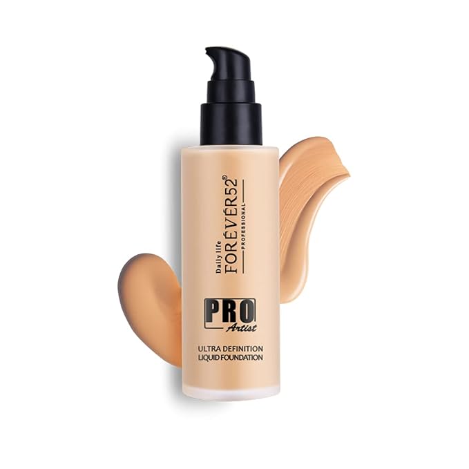 Forever52 Daily Life Pro Artist Ultra Definition Liquid Foundation (Pecan - 008, 60Ml) | Waterproof, Long-Lasting Matte Finish, Full Coverage