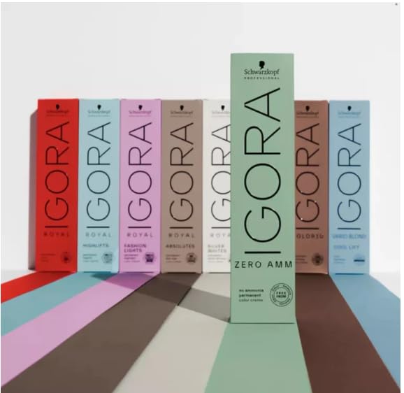 Schwarzkopf Igora Zero AMM Permanent Hair Color #4-0 Medium Brown Natural
