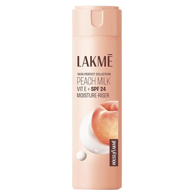 LAKMÉ Peach Milk Ceramide Lotion Moisturizer with SPF 24 & Hyaluronic for Intense Moisturizing & Skin Protection from UVA/B Rays 120ml