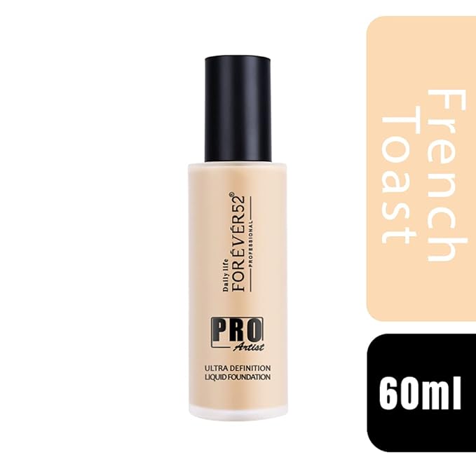 Daily Life Forever52 Pro Artist Ultra Definition Liquid Foundation-60ml (French Toast-04,Fair to Mediium Skin Tone) Matte & Poreless Long-lasting