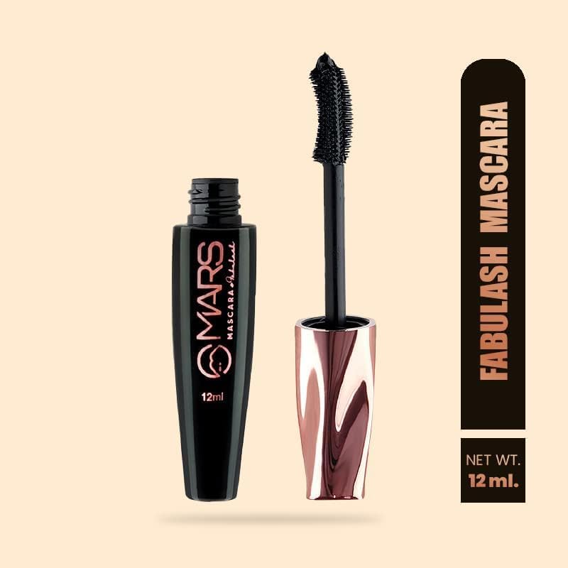 MARS Ultra Curl Long lasting Mascara For Women, Jet black, 12 ml