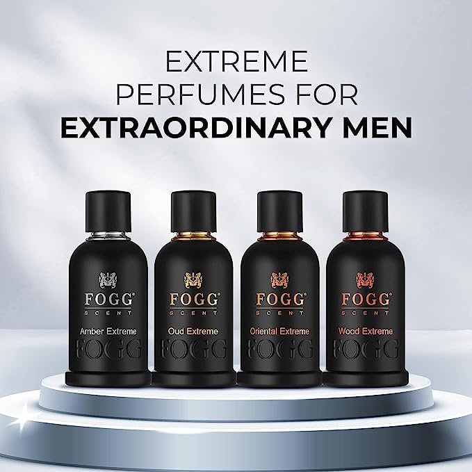 Fogg Scent Oud Extreme Perfume for Men, Long-Lasting, Fresh & Powerful Fragrance, Eau de Parfum, 100 ml