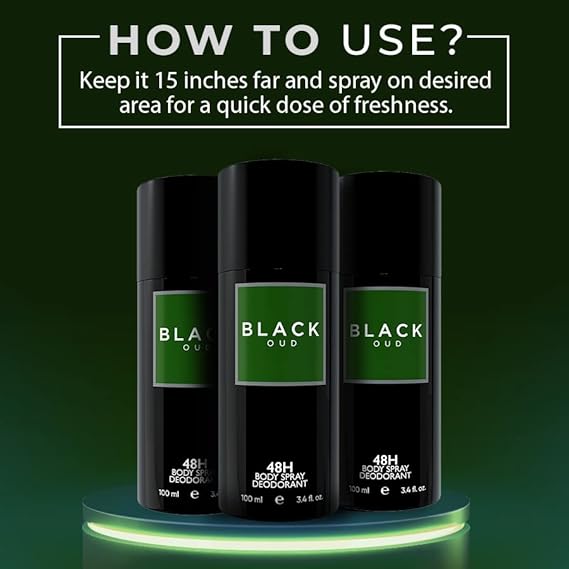 Colorbar Black Oud Deodorant, For Men, 100 ml