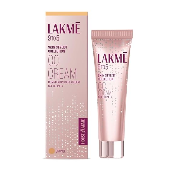 Lakme 9 to 5 Complexion Care Face CC Cream With SPF 30 PA++ - Bronze (30g)