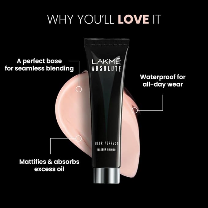 Lakme Unreal Blur Perfect Primer, Mattifies & Blurs Pores, 30g