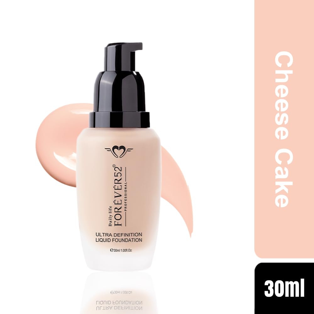 Daily Life Forever52 Ultra Definition Liquid Foundation Pore-Minimizing & Mattifying, Anti-Aging, Milk Cake, Cheese Cake,30ml
