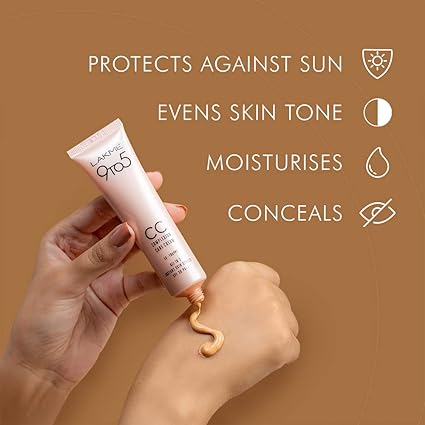 Lakme 9 to 5 Complexion Care CC Cream SPF 30 PA++ - Almond (30g)