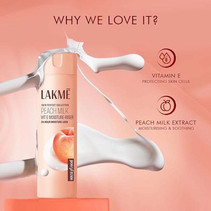 Lakme Peach Milk Moisturizer Body Lotion (120ml)