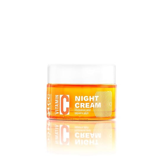 VLCC Vitamin C Night Cream - 50g | Reduce Fine Lines, and Wrinkles | Hydrates & Repairs Skin | With 15% Vitamin C, Vitamin E, Hyaluronic Acid, and Rosehip Seed Oil