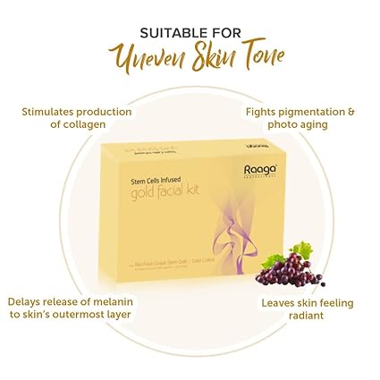 Raaga Professional Stem Cell Inf Gold Facial Kit (51gm+10ml)