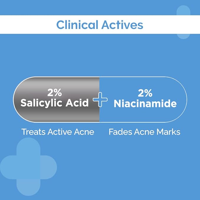 The Derma Co Sali-Cinamide Anti-Acne Face Wash I With 2% Salicylic Acid & 2% Niacinamide I Treats Active Acne & Fades Acne Marks