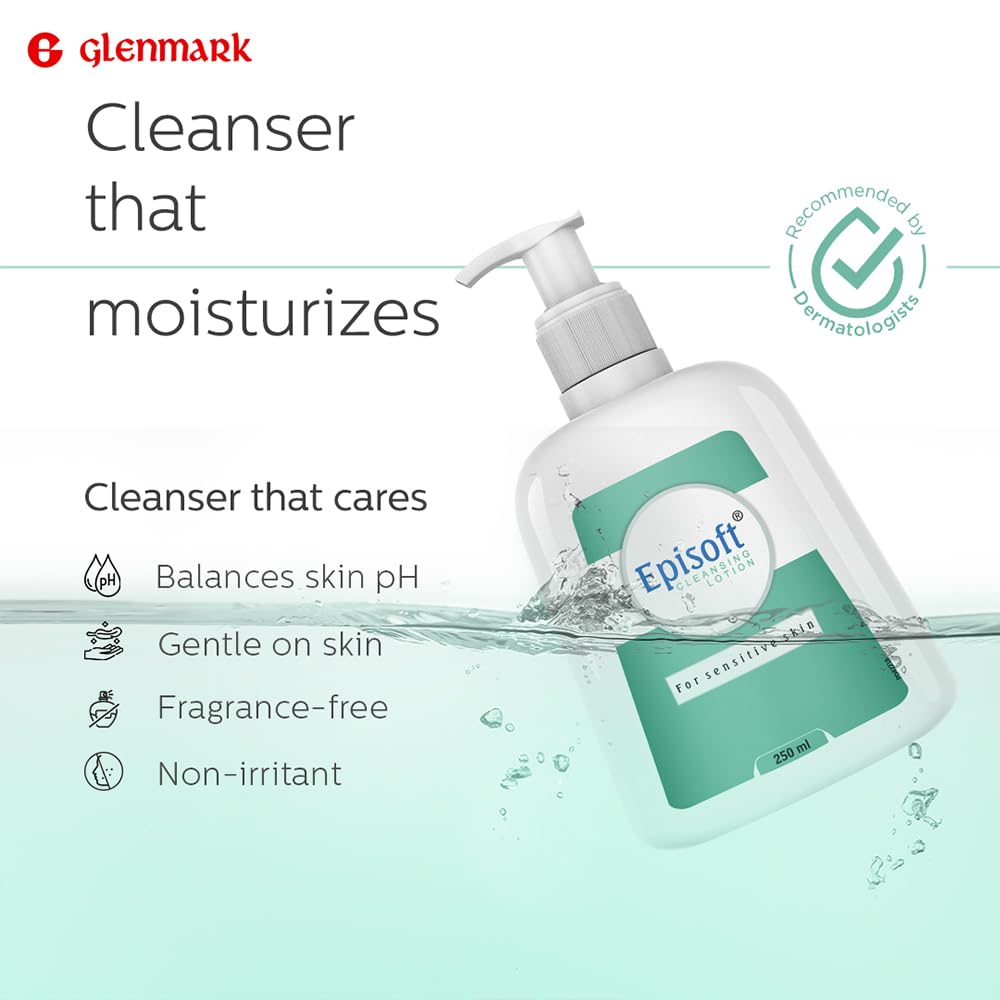 Episoft Cleansing Lotion For Dry & Sensitive Skin Type | Daily Gentle Facewash 250ml