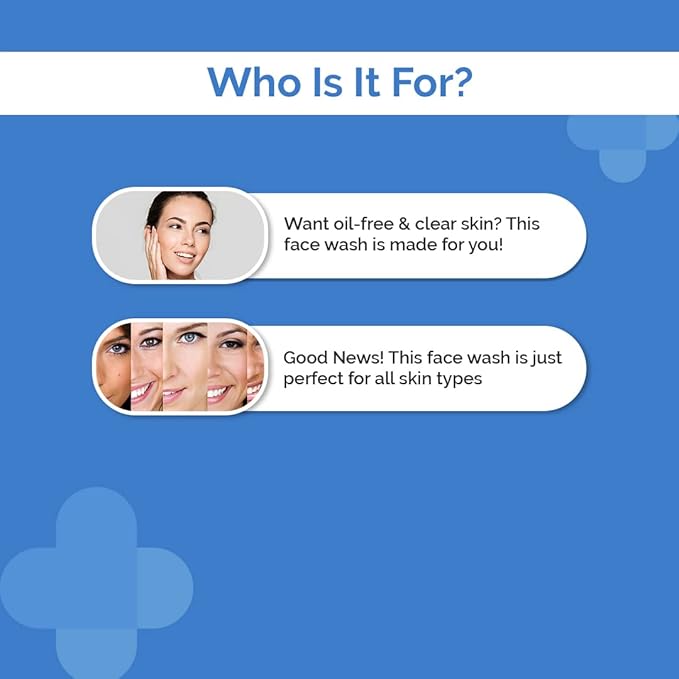 The Derma Co Oil-Free Daily Face Wash With Hyaluronic Acid, Glycolic Acid & Multivitamins for Clear & Hydrated Skin - 100ml