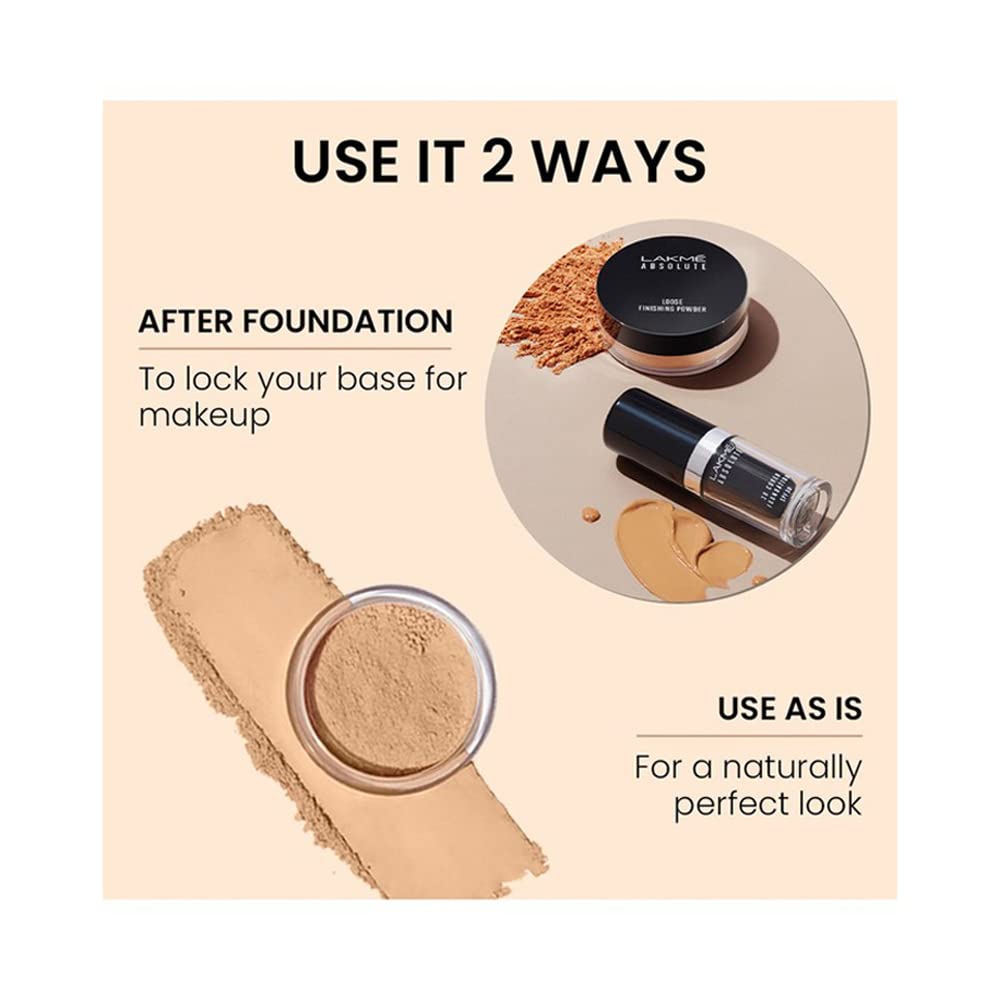LAKMÉ Absolute Loose Finishing Natural Powder Ivory For All Skins, 8Gm