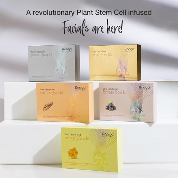 Raaga Professional Stem Cell Infused Fairness Facial Kit (51gm+10ml)
