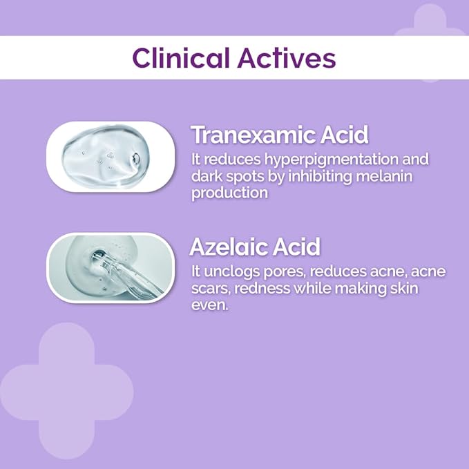The Derma Co. Tran-Zelaic Pigmentation Corrector Serum with 3% Tranexamic Acid & 10% Azelaic Acid - 30 g