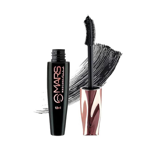 MARS Ultra Curl Long lasting Mascara For Women, Jet black, 12 ml