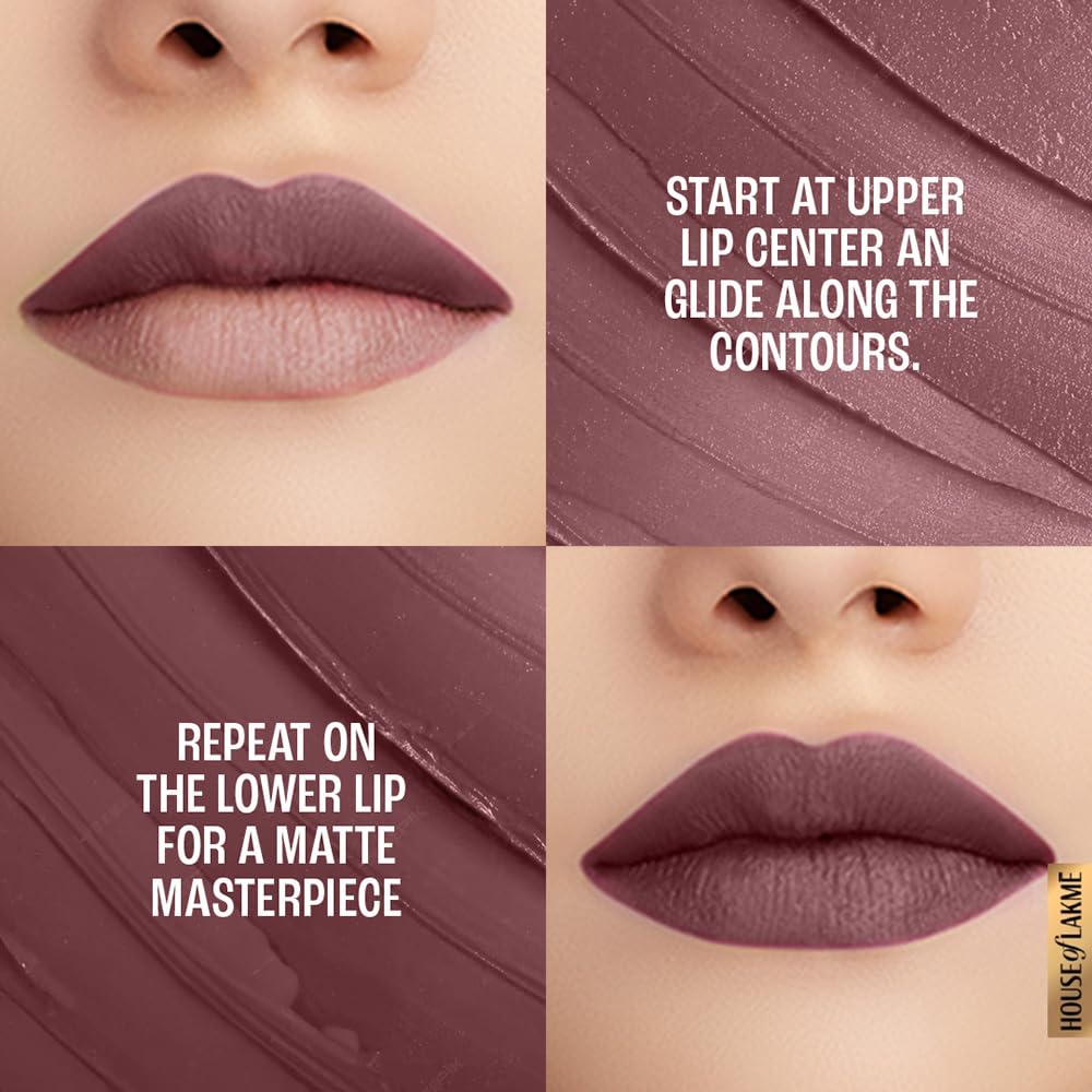 Lakme 9 To 5 Primer + Matte Lipstick - MB1 Chocolate Crush (3.6g)