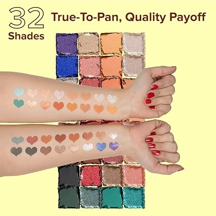 Daily Life Forever52 Naturals 32 Shades Eyeshadow Palette| Highly Pigmented and Blendable Matte and Shimmer Finish (48g)