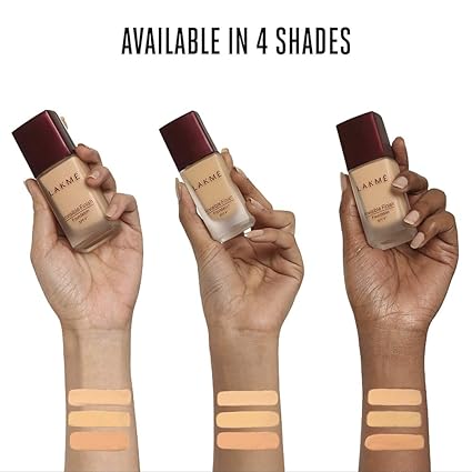 Lakme Invisible Finish SPF 8 Liquid Foundation, Shade 05, 25ml, Full Coverage Foundation with Natural Finish, Ultra Light Water Based Foundation