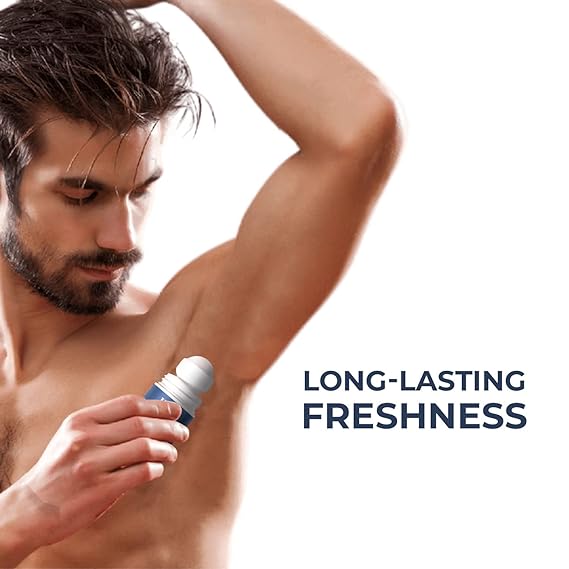 Just Herbs Roll on Deo for Men Musk Divine Refreshing Under Arm Long Lasting Deodorant - 50 ml
