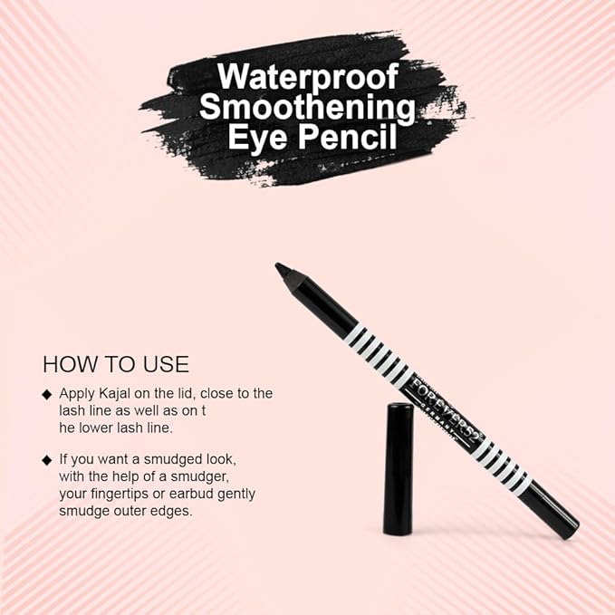 Forever52 Daily Life Waterproof Smoothening Matte Eye Pencil, (1G, Onyx Black-F501)