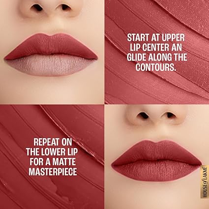 Lakme 9 To 5 Primer + Matte Lipstick - MR4 Roseatte Red (3.6g)