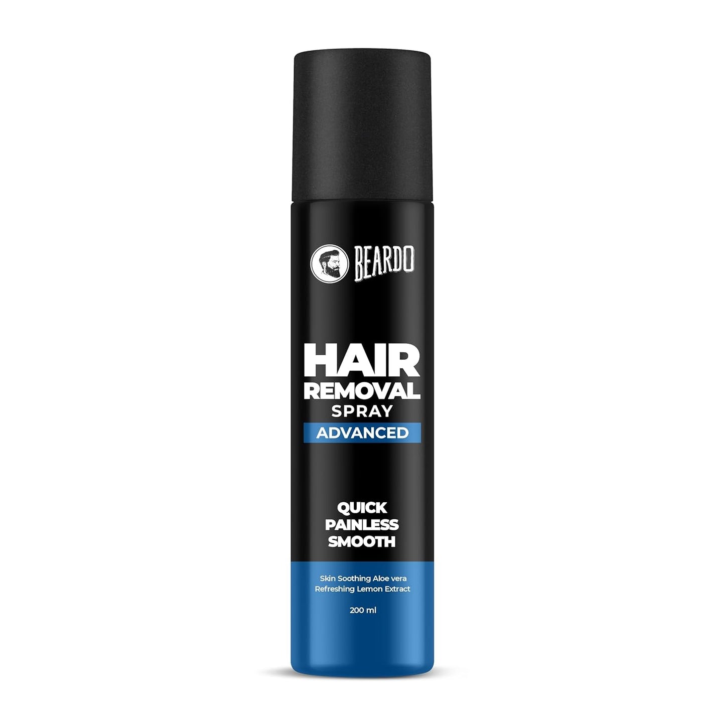 Beardo Hair Removal Spray for Men – Painless |Aloe Vera & Lemon | Gentle on Skin | No Burning or Itching | Brightening De-Tan Formula