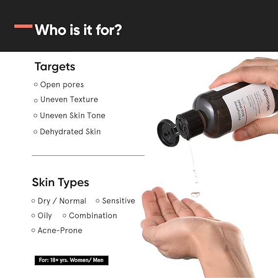 Minimalist Pha 3% Alcohol Free Face Toner, 150 Ml | Pore Tightening & Mild Exfoliation For Oily, Acne Prone, Sensitive & Normal Skin | Hydrating Face Toner For Glowing Skin