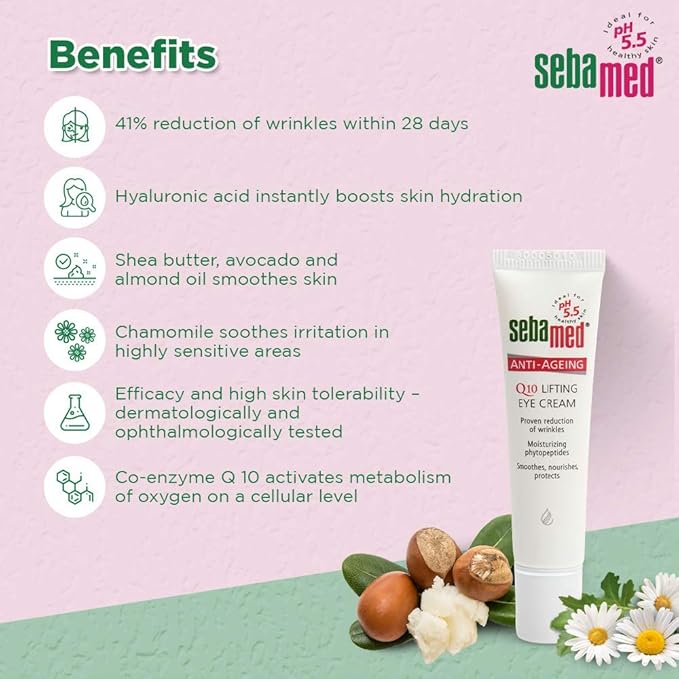 Sebamed Anti Ageing Q10 Lifting Eye Cream Ph5.5 (15ml)
