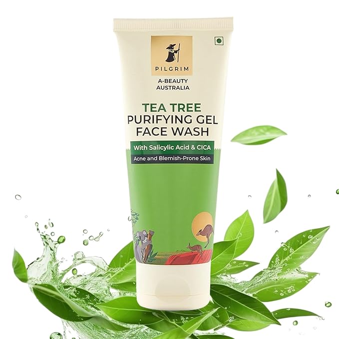 Pilgrim 1% Salicylic Acid Gel Face Wash 100 ml | Gel Face Wash with CICA & Tea Tree