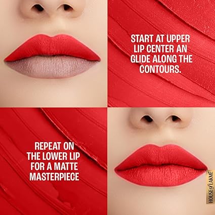 LAKMÉ 9To5 Primer + Matte Lip Color Mr1 Red Letter, 3.6 G