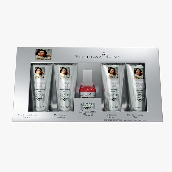 Shahnaz Husain Diamond Skin Revival Facial Kit with Neem Turmeric Aloevera Germicidal Wash