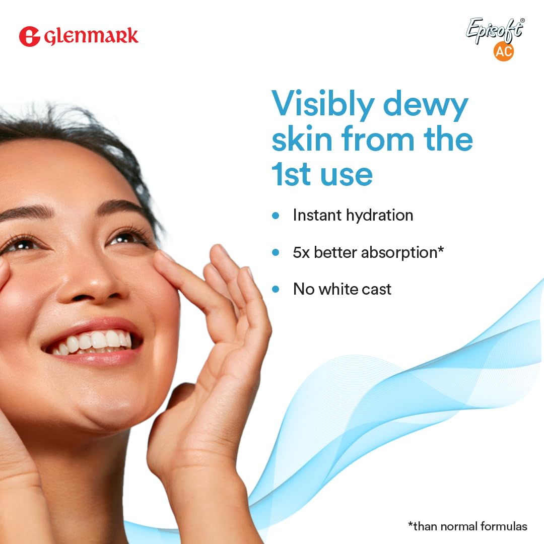 Episoft Ac Lightweight Moisturizer With Microencapsulated Sunscreen | Acne Safe Paraben & Fragrance Free 75gm