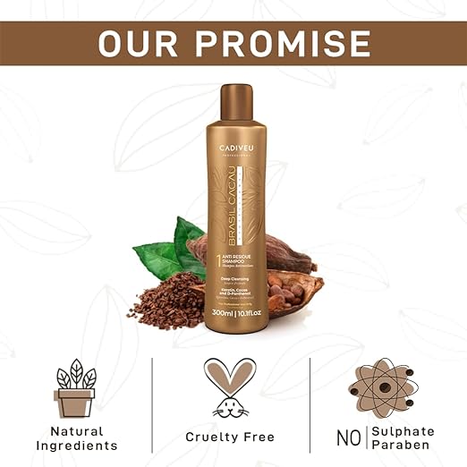 Brasil Cacau Anti Frizz Shampoo 300ml Sulfate Free